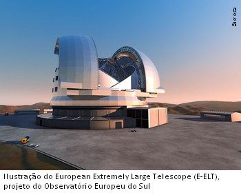 ilustração do projeto do E-ELT ESO.ORG