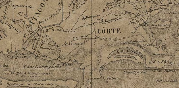 intendente magalhaes estrada real de santa cruz mapa ds carta da provincia do rio de janeiro 1840